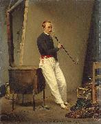 Horace Vernet Self portrait oil painting artist